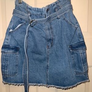 Denim miniskirt